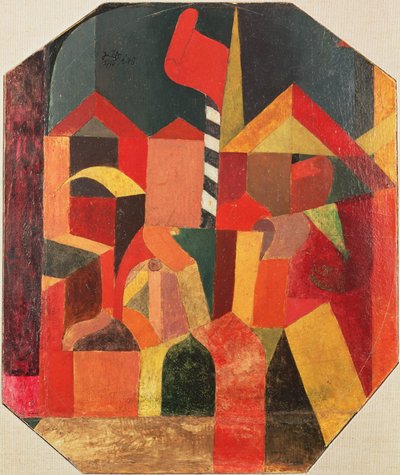 Avec le drapeau rouge - Paul Klee