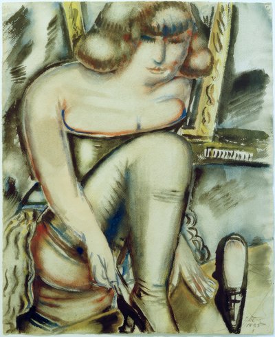 En train de mettre des chaussures - Paul Kleinschmidt