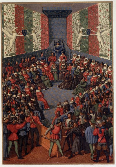 Charles VII présidant le jugement de Jean, duc d