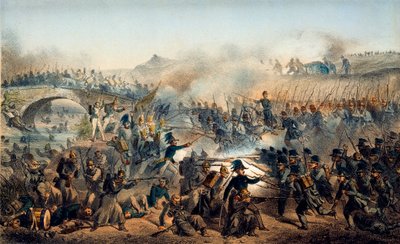 La Bataille de la rivière Chernaya le 16 août 1855, 19ème siècle - Paul Levert