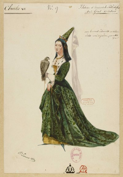 Isabelle de Bavière. Costume pour l