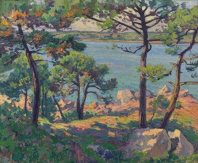 Pins sur la rivière Trieux - Paul Madeline