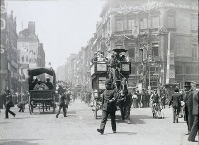 Ludgate Circus, Londres, préparé pour le Jubilé de la Reine, 1897 - Paul Martin