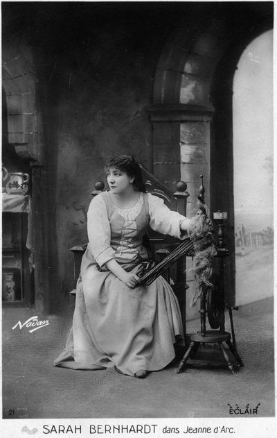 Henriette Rosine Bernard alias Sarah Bernhardt (1844-1923) en tant que « Jeanne d