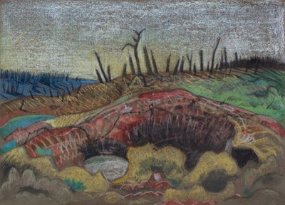 Une ferme, Wytschaete - Paul Nash