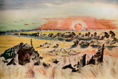 Bombardier dans le maïs, 1940 - Paul Nash