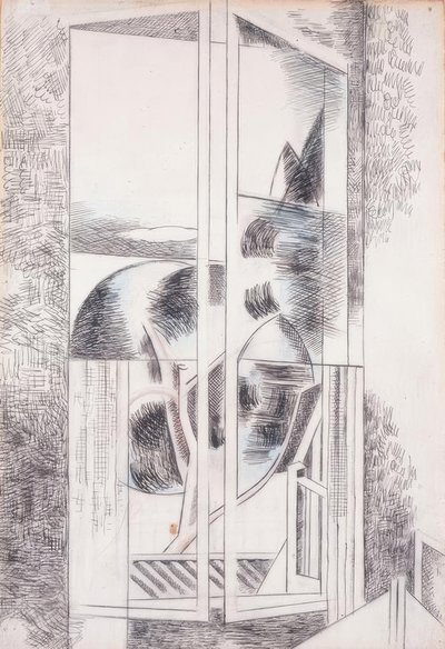 Fenêtre abstraite de la Riviera - Paul Nash