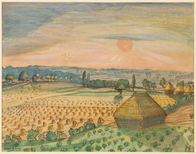 Vue depuis Wittenham Clumps - Paul Nash