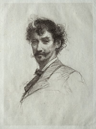 James McNeill Whistler avec mèche blanche et monocle - Paul Rajon