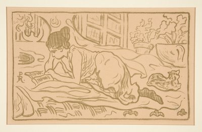 Fille étendue - Paul Elie Ranson