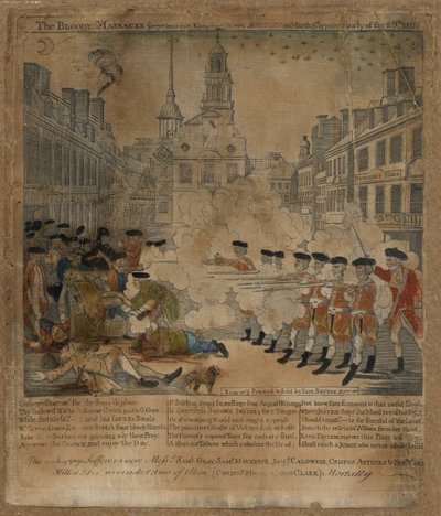 Le massacre sanglant - Paul Revere