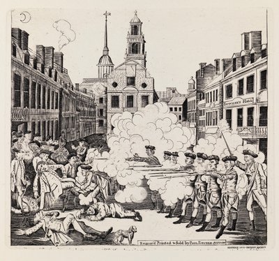 Le massacre sanglant - Paul Revere