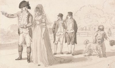 Une famille à Hyde Park - Paul Sandby