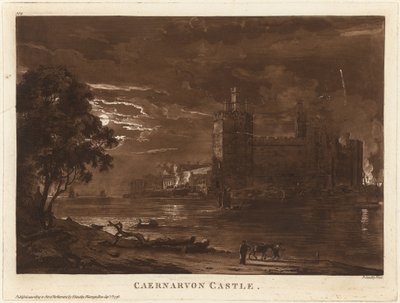 Château de Caernarvon (Nuit) - Paul Sandby
