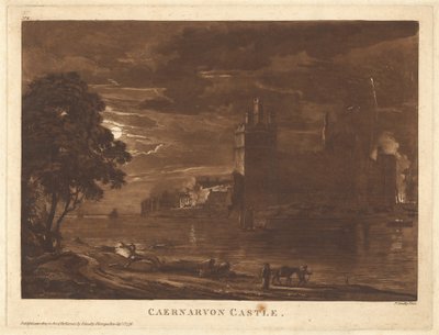 Château de Caernarvon (Nuit) - Paul Sandby