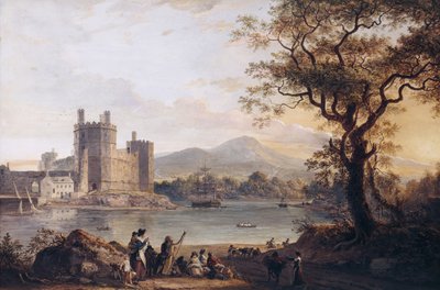 Château de Caernarvon, années 1790 - Paul Sandby