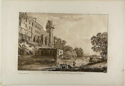 Tour de César et partie du château de Warwick depuis l