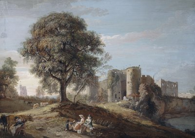 Château de Chepstow, années 1790 - Paul Sandby