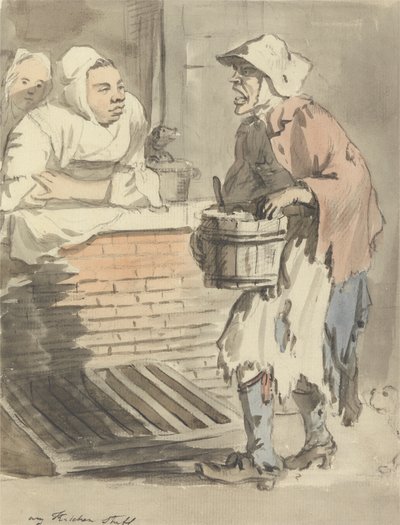 Cris de Londres : "Des déchets de cuisine" - Paul Sandby