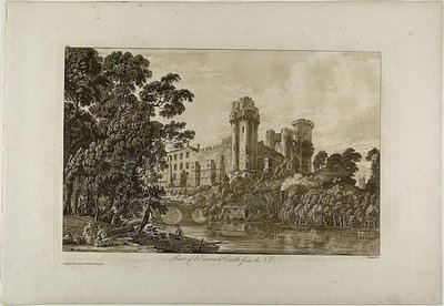 Partie du château de Warwick depuis le sud-est, planche 4 - Paul Sandby