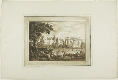 Partie des ruines de Llanphor, près de Pembroke, de Douze vues en aquatinte d