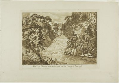 Rhaidr-y Wennel près de Llanrwst dans le comté de Denbigh - Paul Sandby