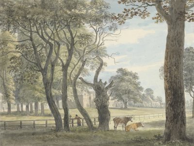 Le magasin de poudre, Hyde Park, vers 1790 - Paul Sandby