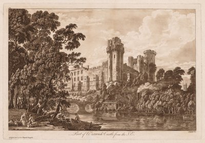 Vues du Château de Warwick : Une Partie du Château de Warwick depuis le Sud-Est - Paul Sandby