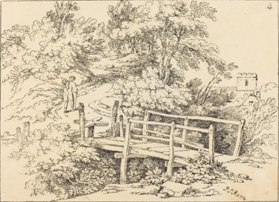Pont de campagne (Le Voyageur) - Paul Sandby Munn
