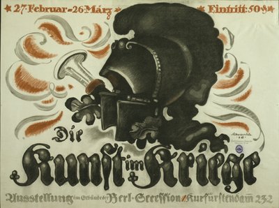 Affiche publicitaire pour une exposition de « L
