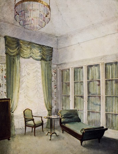 Sitting Area, début du 20e siècle, par Paul Schultze-Naumburg (aquarelle) - Paul Schultze-Naumburg