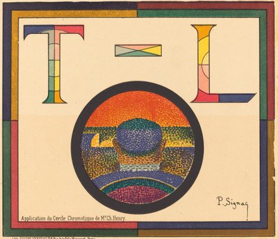 Application du cercle chromatique de M. Ch. Henry - Paul Signac
