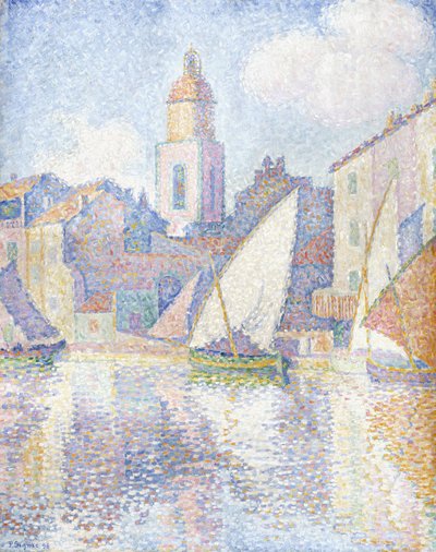 Clocher à Saint-Tropez - Paul Signac