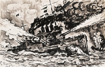 Cuirassé combattant - Paul Signac