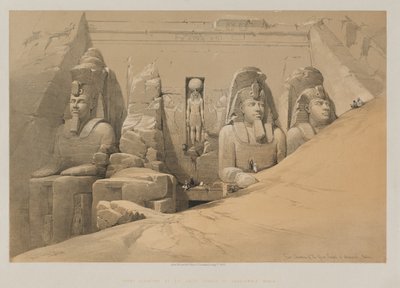 Égypte et Nubie, Volume II : Élévation frontale du Grand Temple d