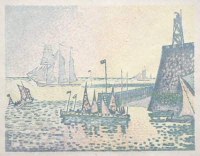Soirée, la jetée à Vlissingen - Paul Signac
