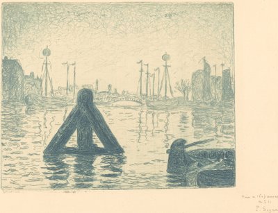 La balise - En Hollande, Flessingue - Paul Signac