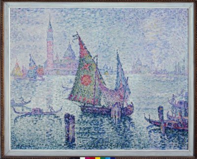 La voile verte, Venise - Paul Signac