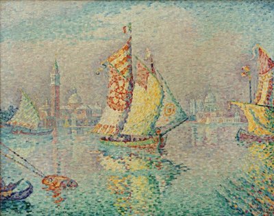 Lagune, voile jaune - Paul Signac
