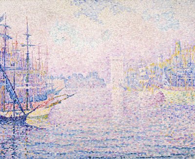 Port de Marseille, brume matinale, 1906 - Paul Signac