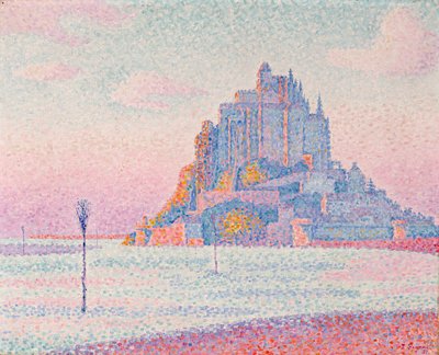 Mont Saint-Michel, Coucher de Soleil - Paul Signac