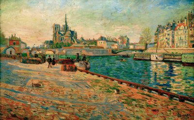 Notre-Dame, l’Île Saint-Louis, vue du Quai de la Tournelle - Paul Signac