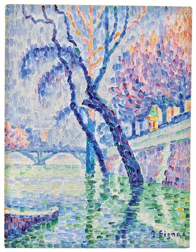 Pont des Arts, inondation, 1930 - Paul Signac