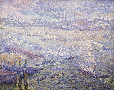 Rotterdam. Les Fumées - Paul Signac