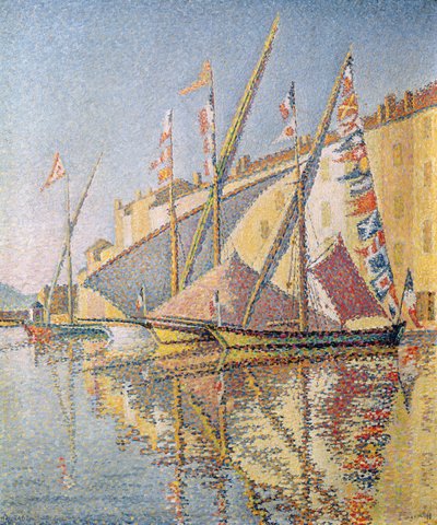 Voiliers dans le port de Saint-Tropez, 1893 - Paul Signac