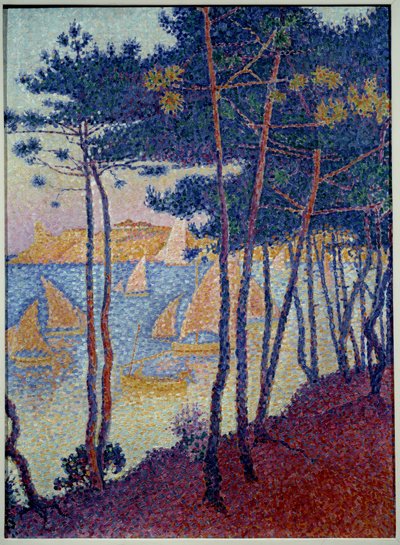 Voiles et pins - Paul Signac