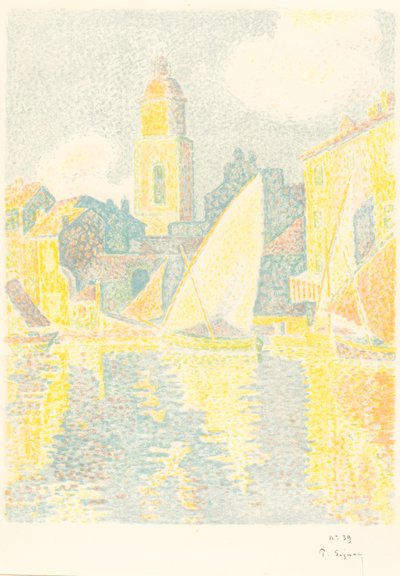 Saint-Tropez: Le port - Paul Signac