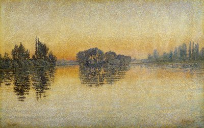 Coucher de soleil, Herblay - Paul Signac