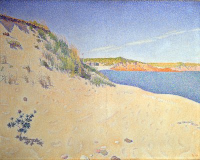 La plage à Saint-Briac. Op. 212 Rivage sablonneux, 1890 - Paul Signac