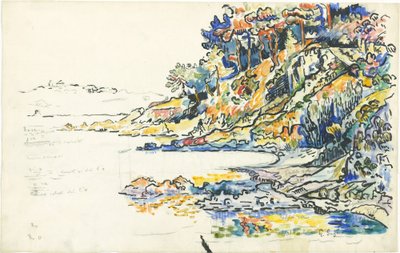 La calanque à Saint-Tropez - Paul Signac